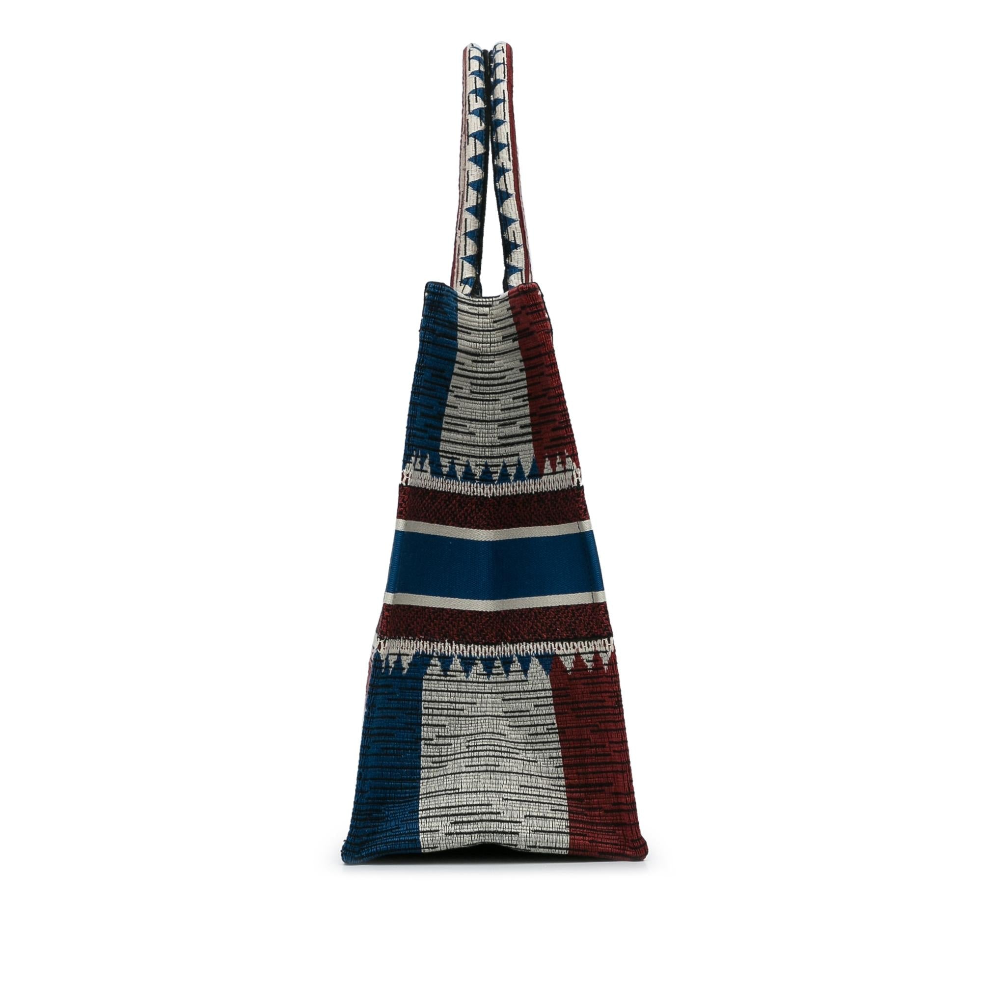 Dior Large French Flag Book Tote (SHG-vWHMYc)