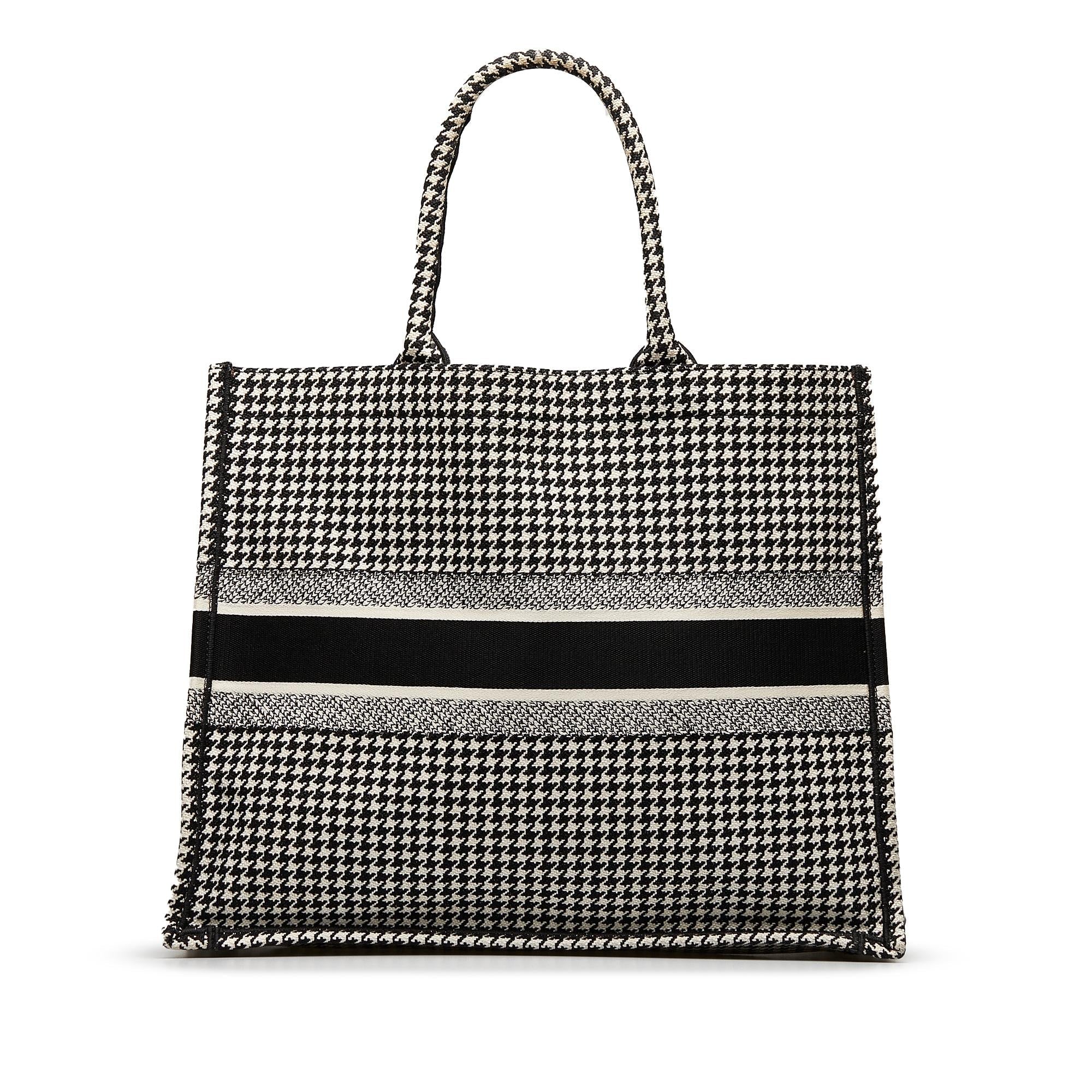Dior Large Houndstooth Book Tote