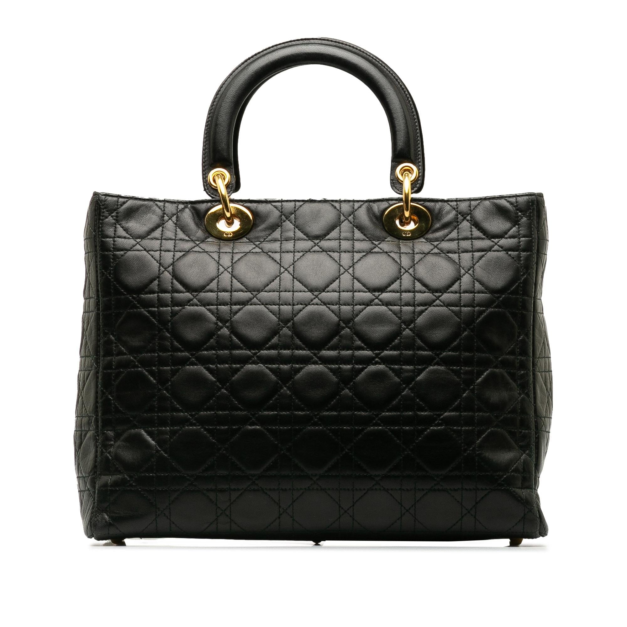 Dior Large Lambskin Cannage Lady Dior (SHG-1eYJTj)