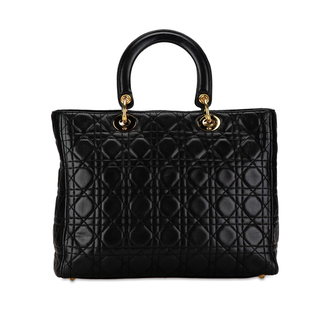 Dior Large Lambskin Cannage Lady Dior (SHG-sQptKF)