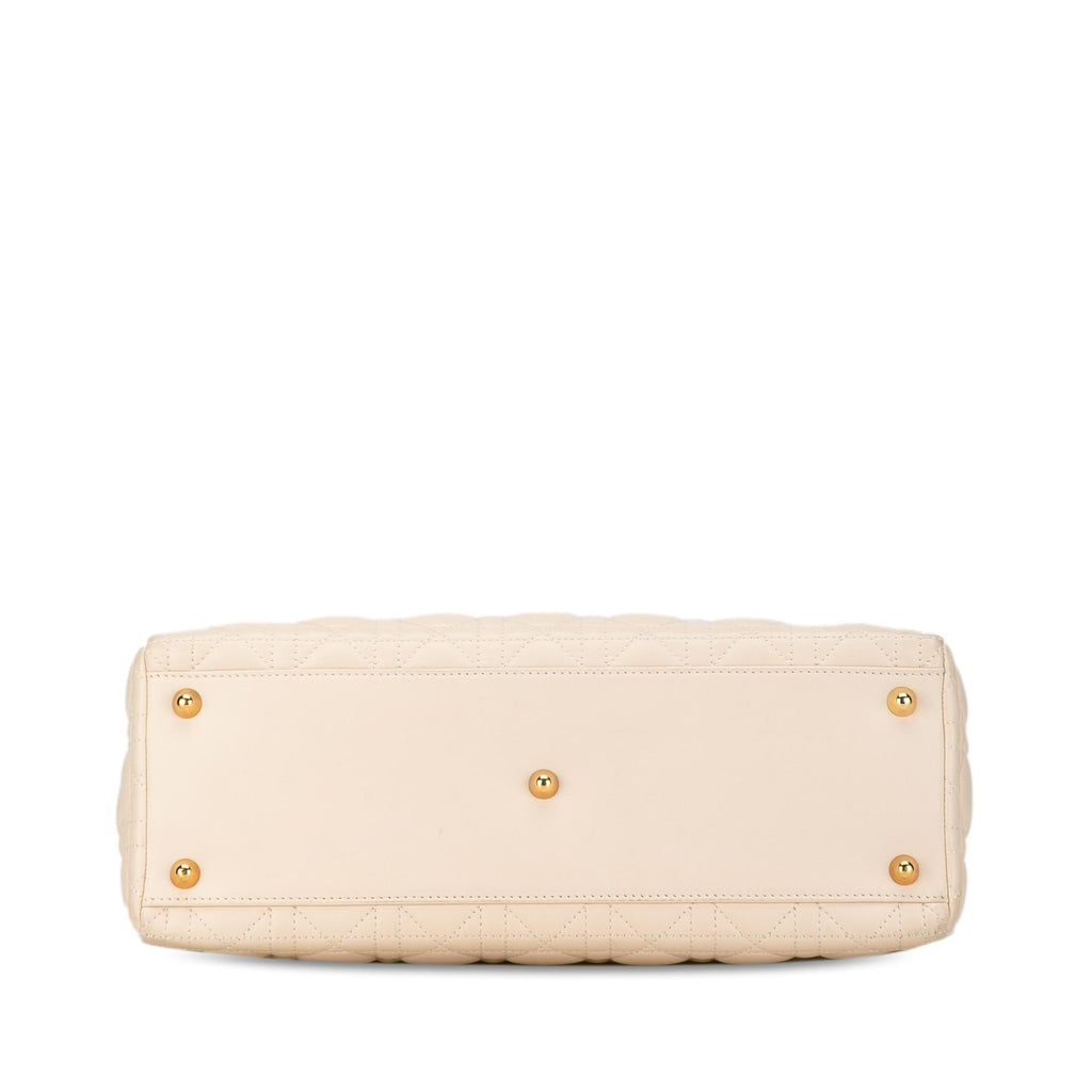 Dior Large Lambskin Cannage Lady Dior (SHG-Taw0H5)