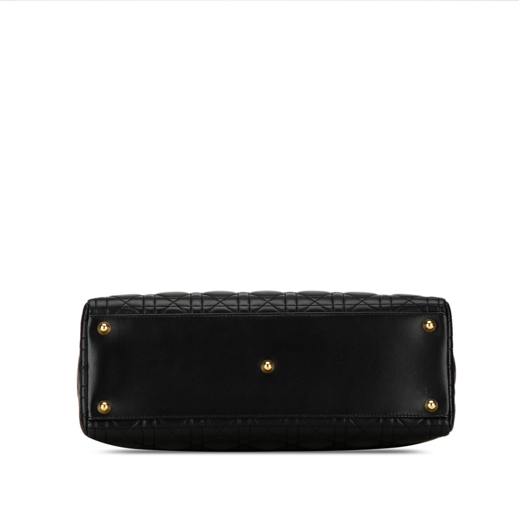 Dior Large Lambskin Cannage Lady Dior (SHG-12hNSl)
