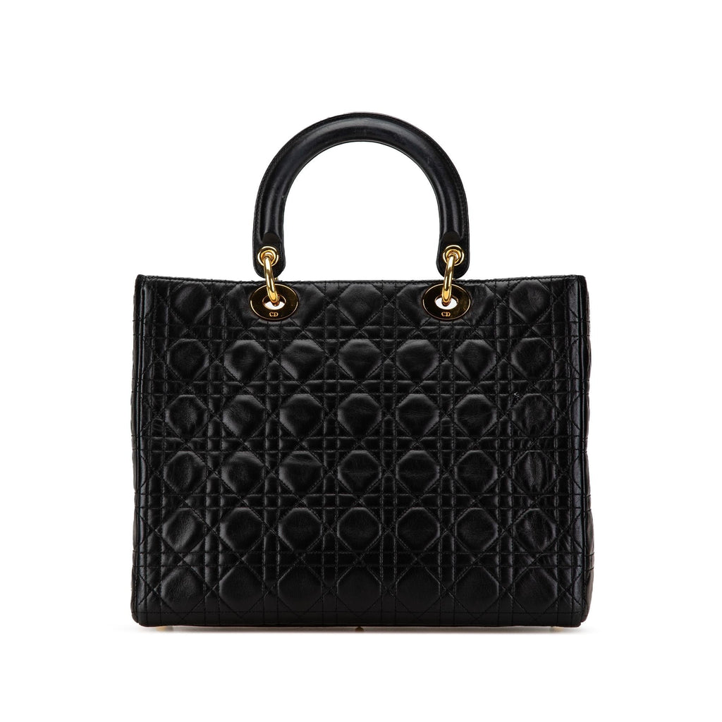 Dior Large Lambskin Cannage Lady Dior (SHG-04vEqj)
