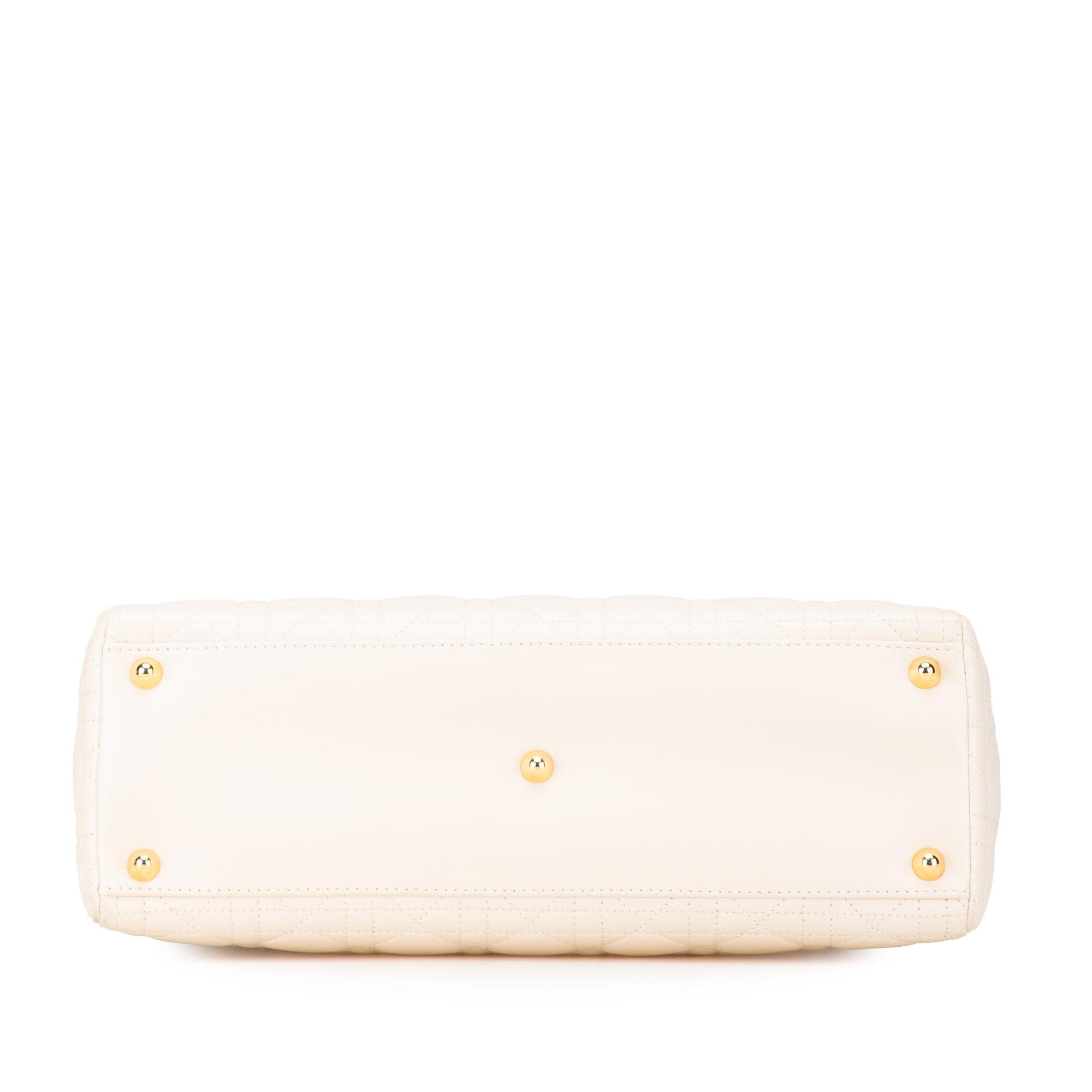 Dior Large Lambskin Cannage Lady Dior