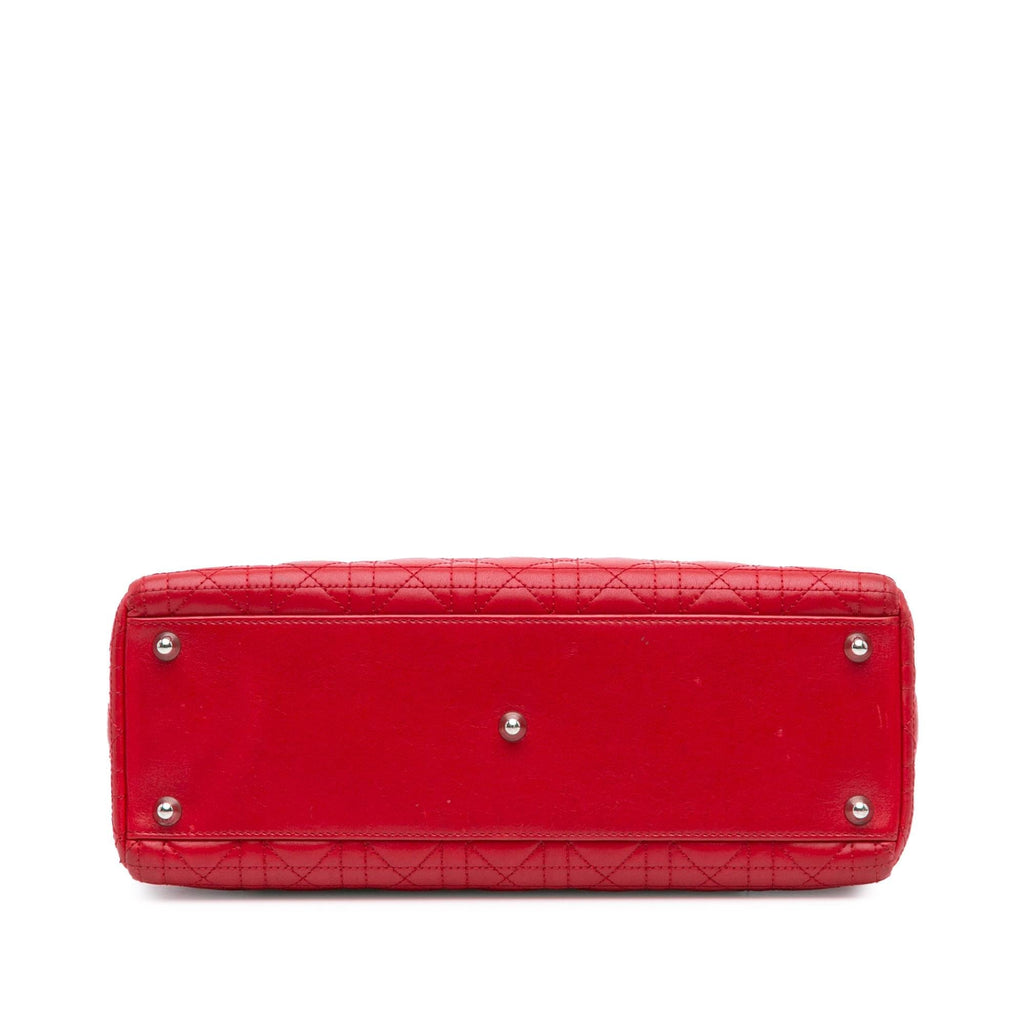 Dior Large Lambskin Cannage Lady Dior