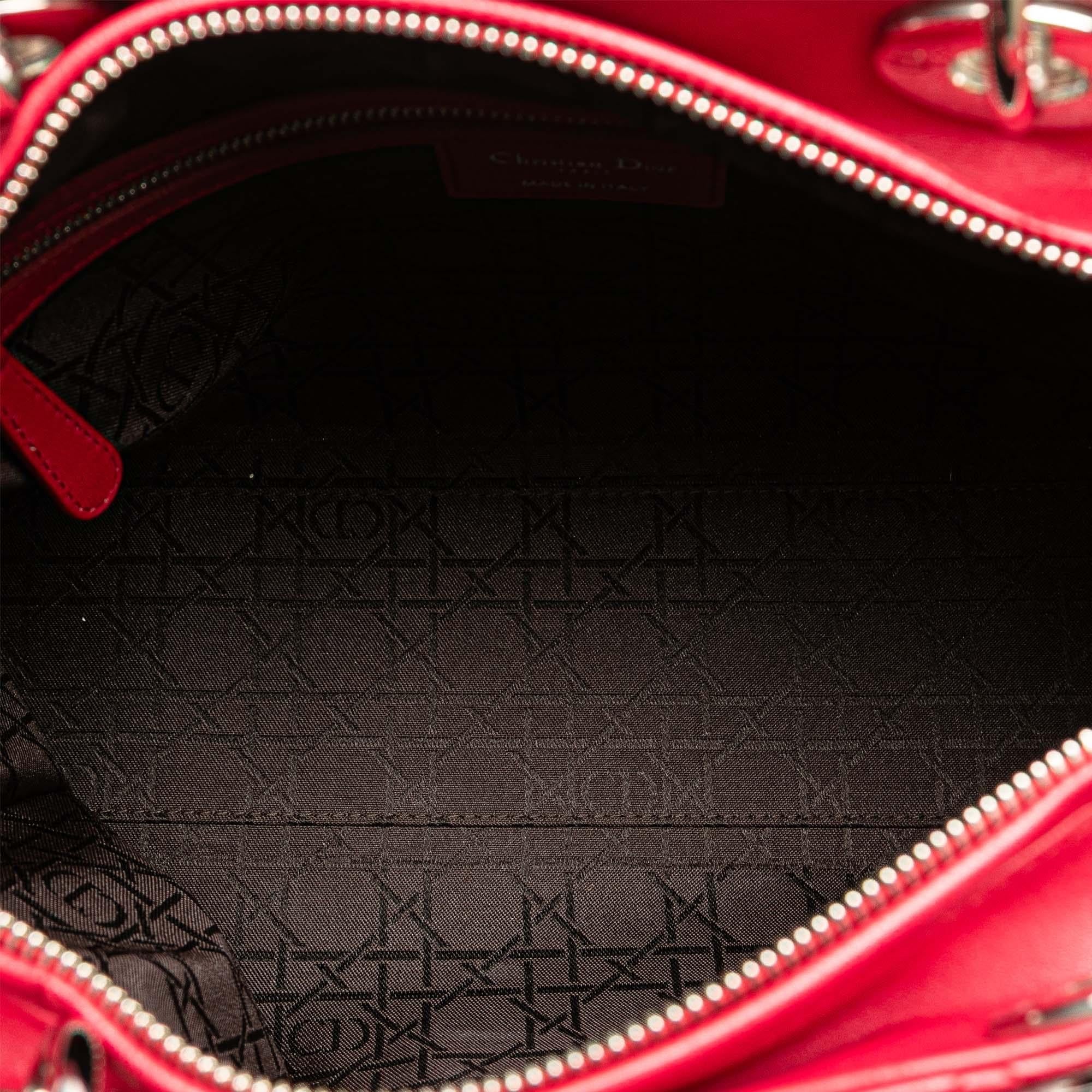 Dior Large Lambskin Cannage Lady Dior