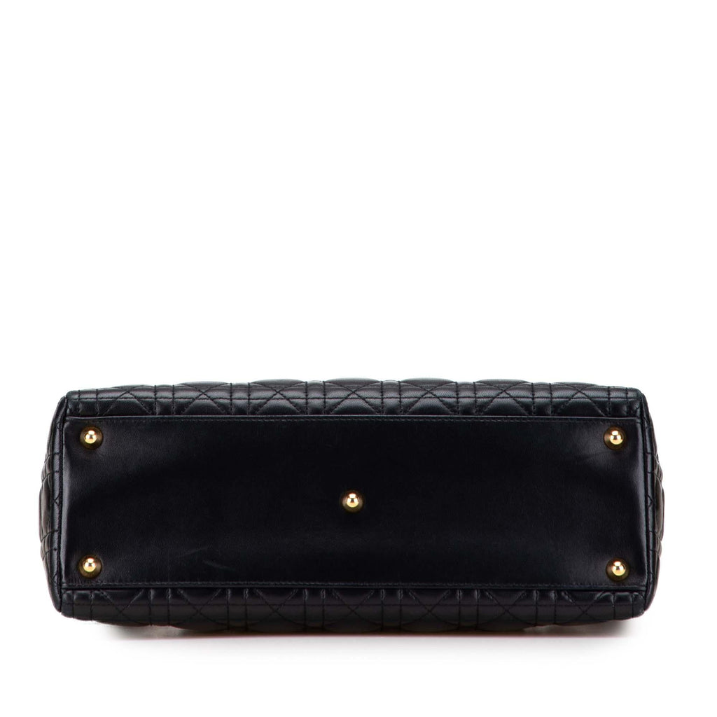 Dior Large Lambskin Cannage Lady Dior