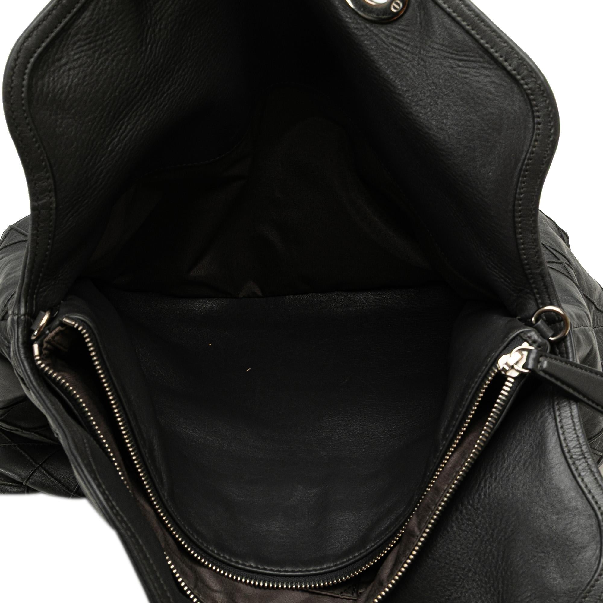 Dior Large Lambskin Cannage Polochon Granville Satchel