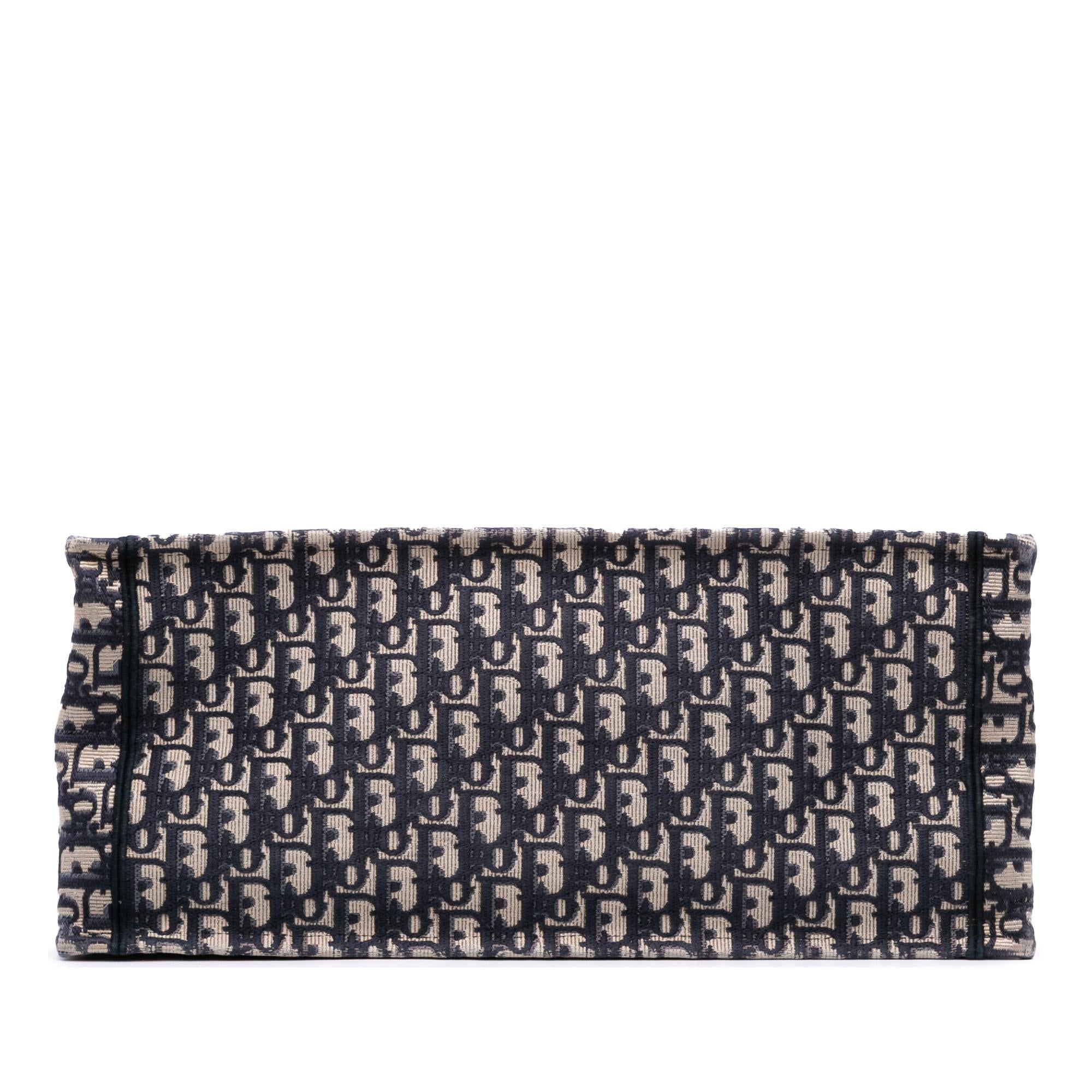 Dior Large Oblique Canvas Book Tote