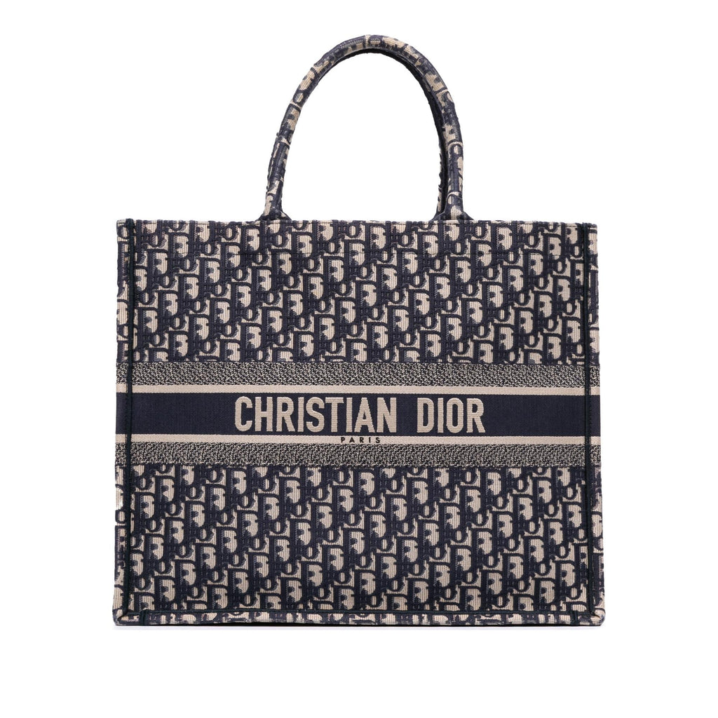 Dior Large Oblique Canvas Book Tote