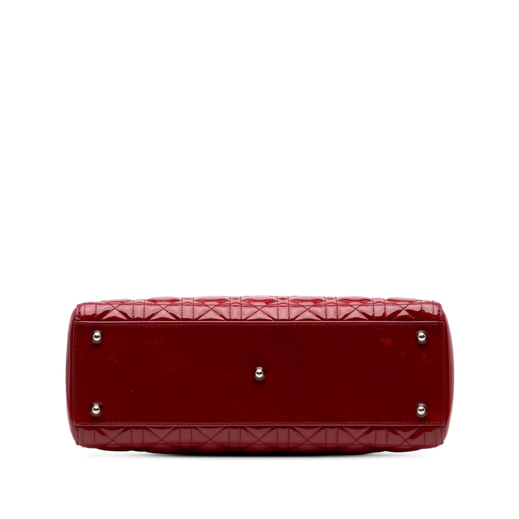 Dior Large Patent Cannage Lady Dior
