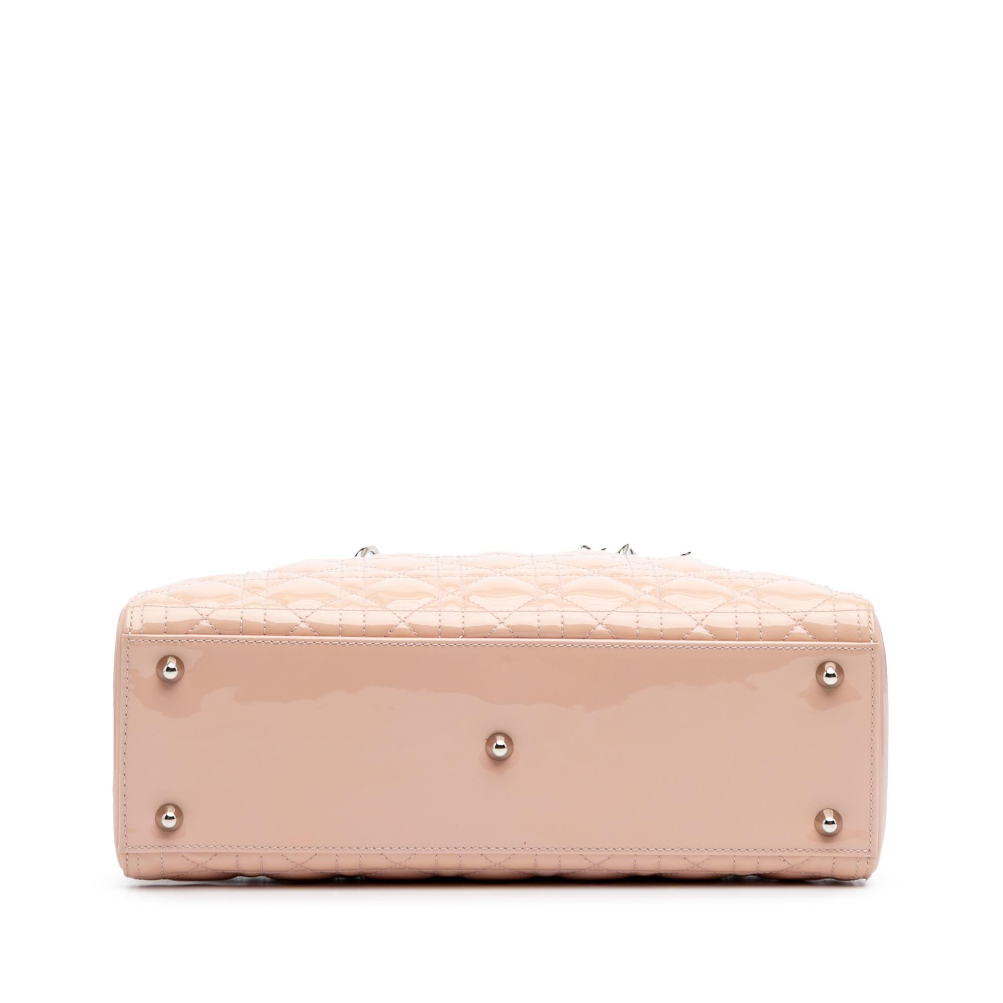 Dior Large Patent Cannage Lady Dior