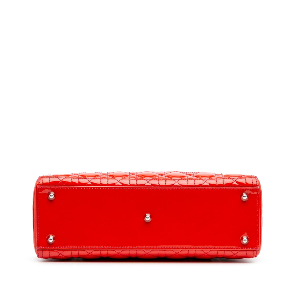 Dior Large Patent Cannage Lady Dior