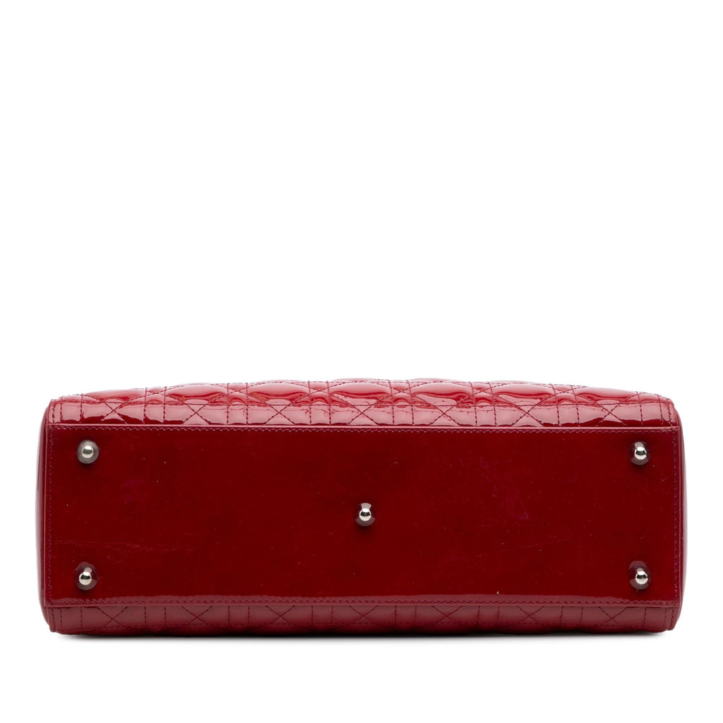 Dior Large Patent Cannage Lady Dior