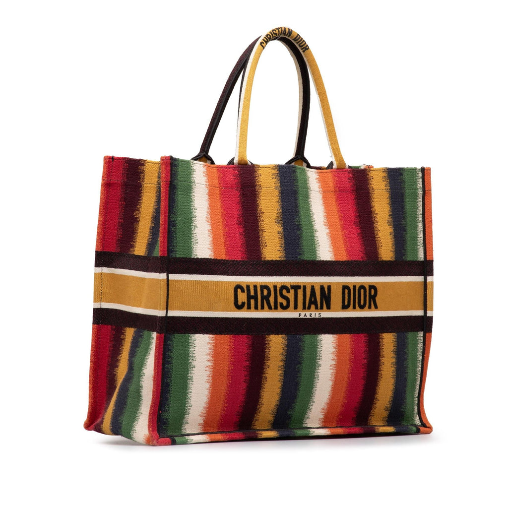 Dior Large Striped Book Tote (SHG-nGzR4Y)