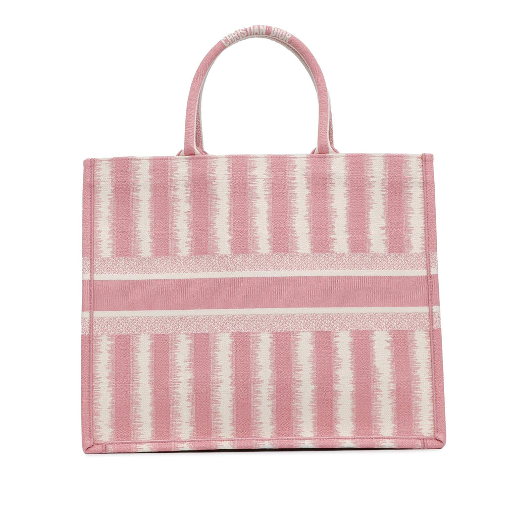 Dior Large Striped Book Tote