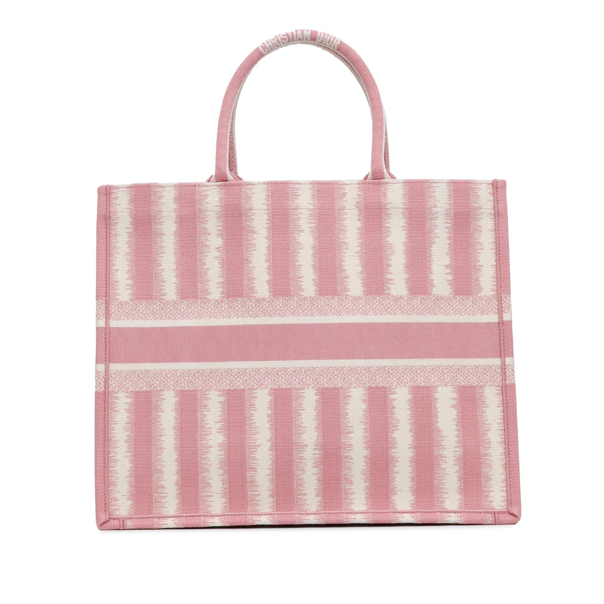 Dior Large Striped Book Tote
