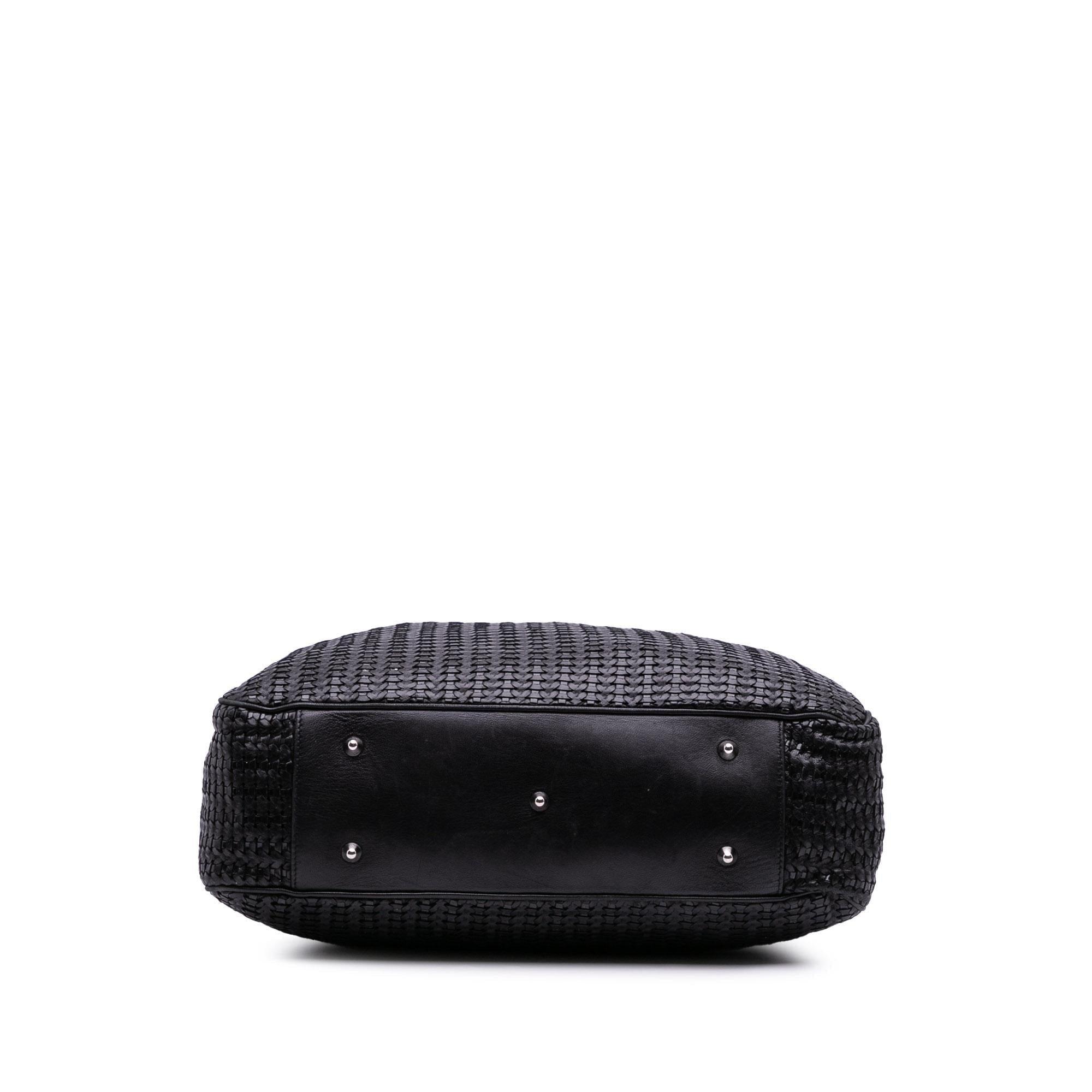 Dior Large Woven Lambskin Lady Dior Soft Shopping Tote