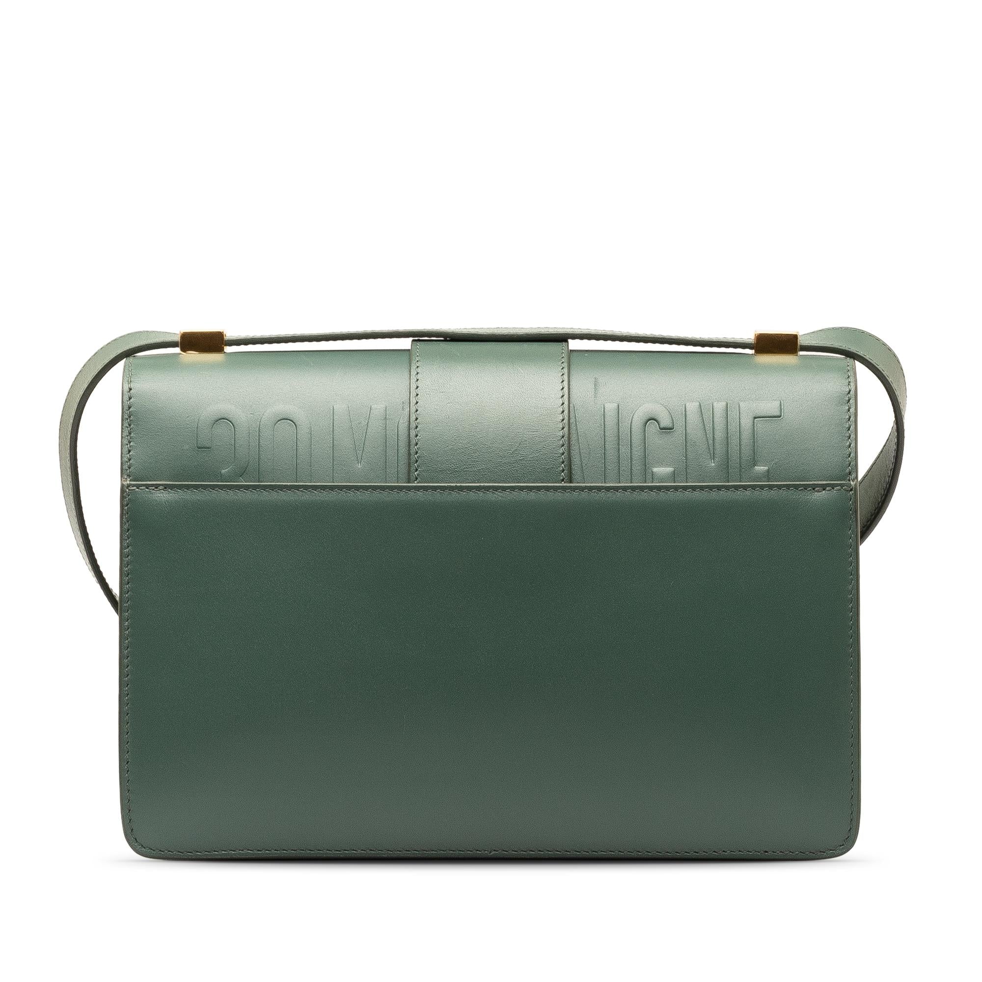 Dior Leather 30 Montaigne Flap Bag (SHG-0InONF)