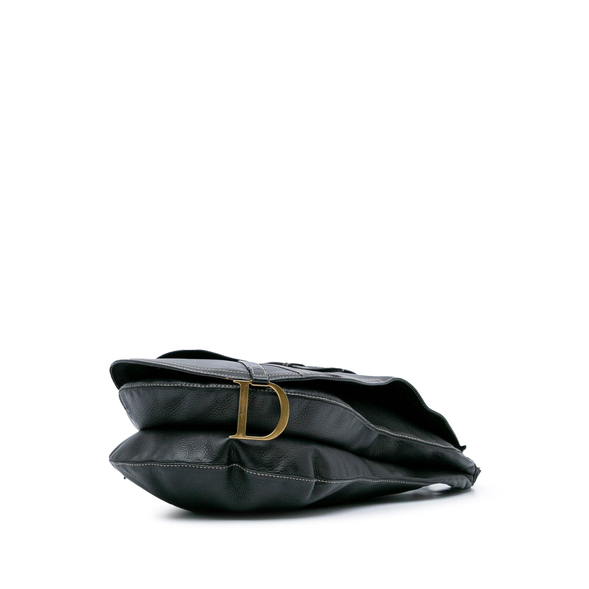 Dior Leather Baudrier Saddle Bag