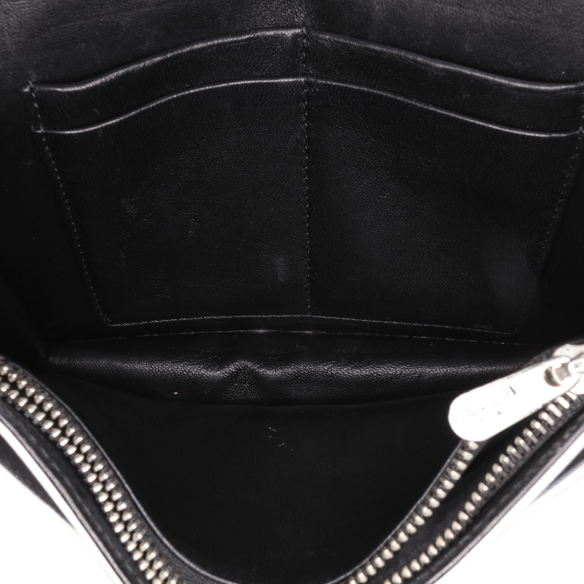 Dior Leather Patch Embellished Wallet on Chain
