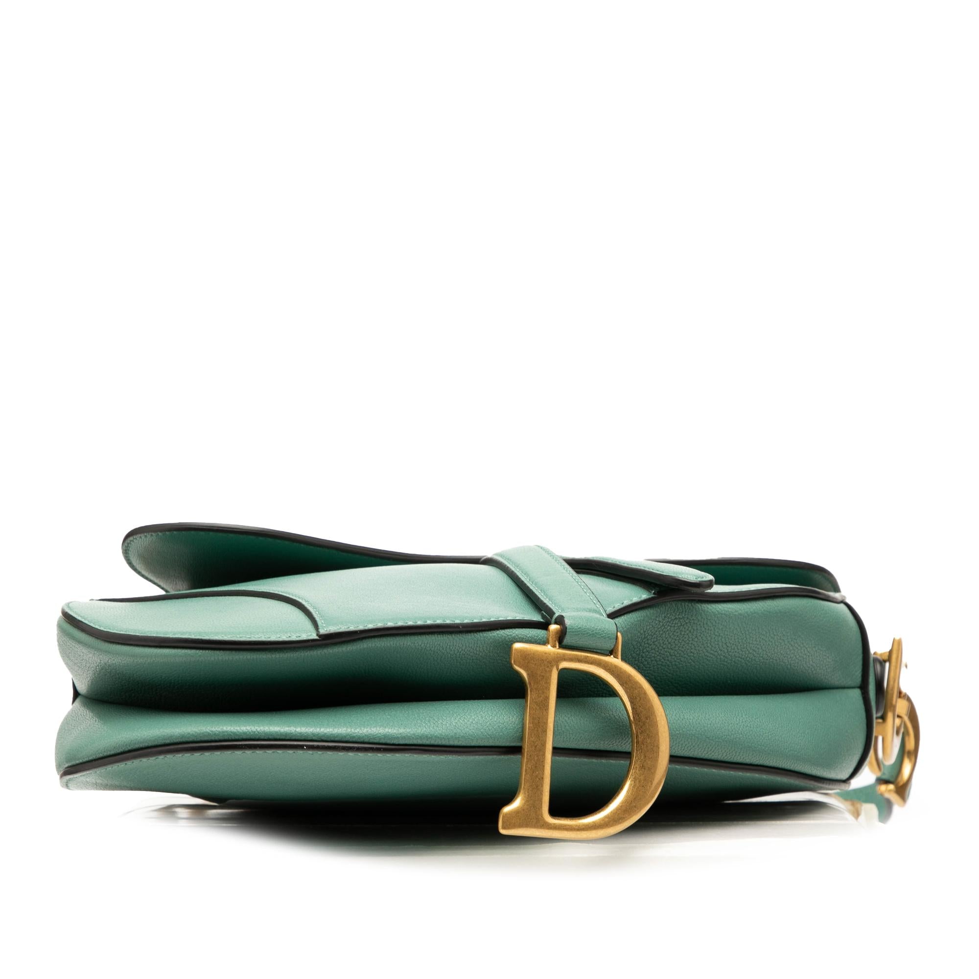 Dior Leather Saddle Bag