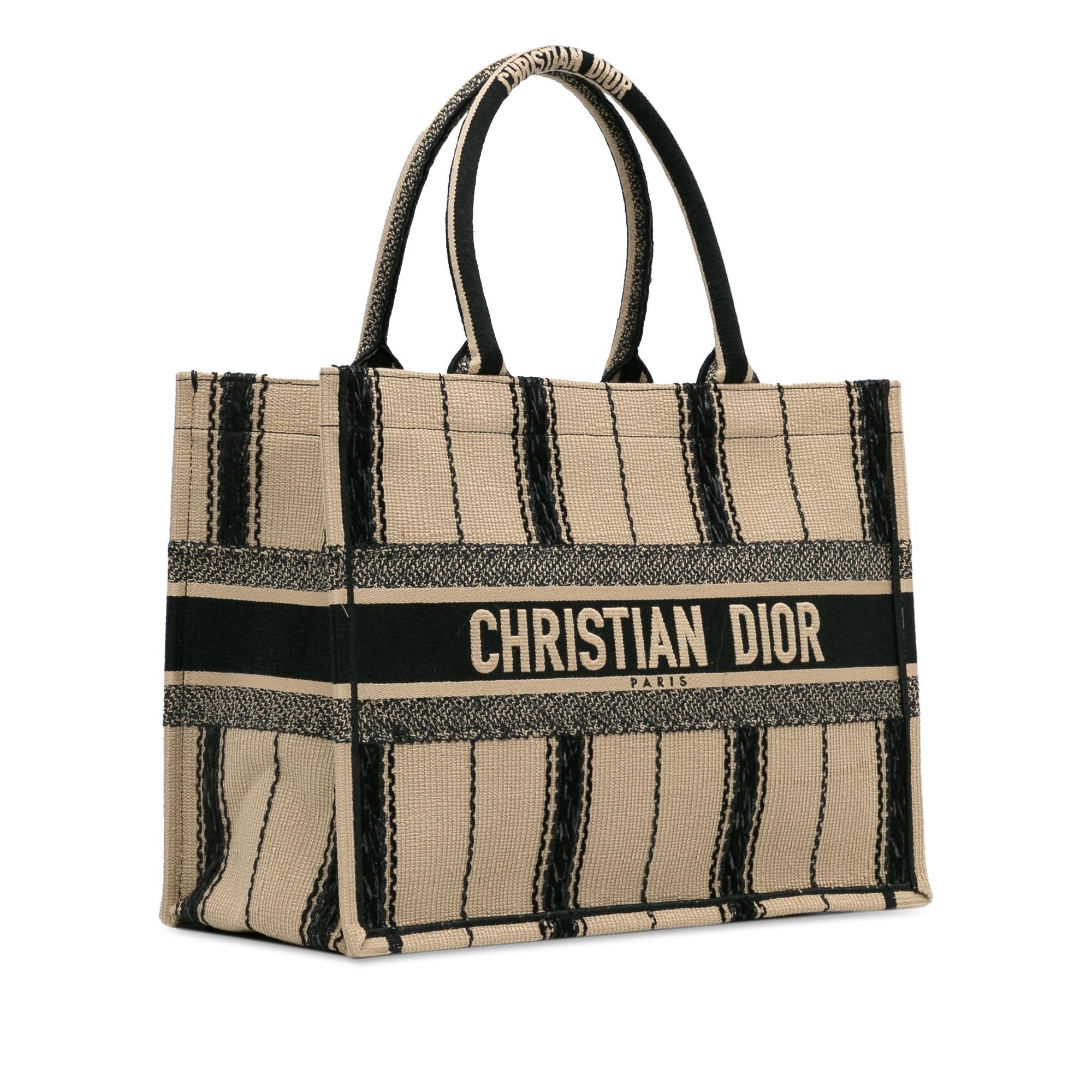 Dior Medium Bayadere Book Tote (SHG-LUu9wh)
