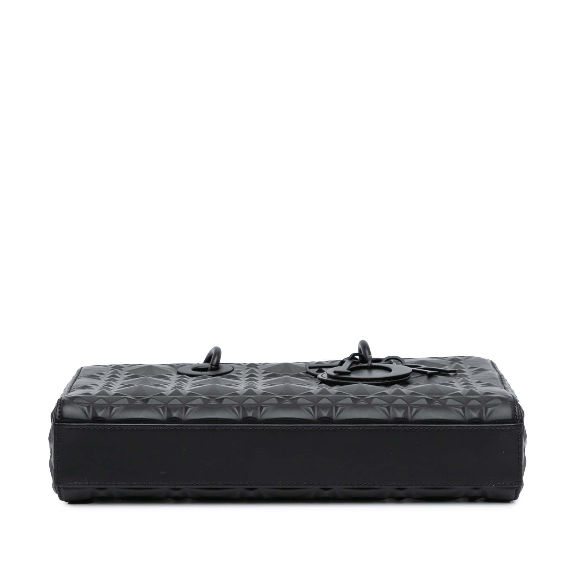Dior Medium Calfskin Cannage Diamond Lady D Joy (SHG-0FjalQ)