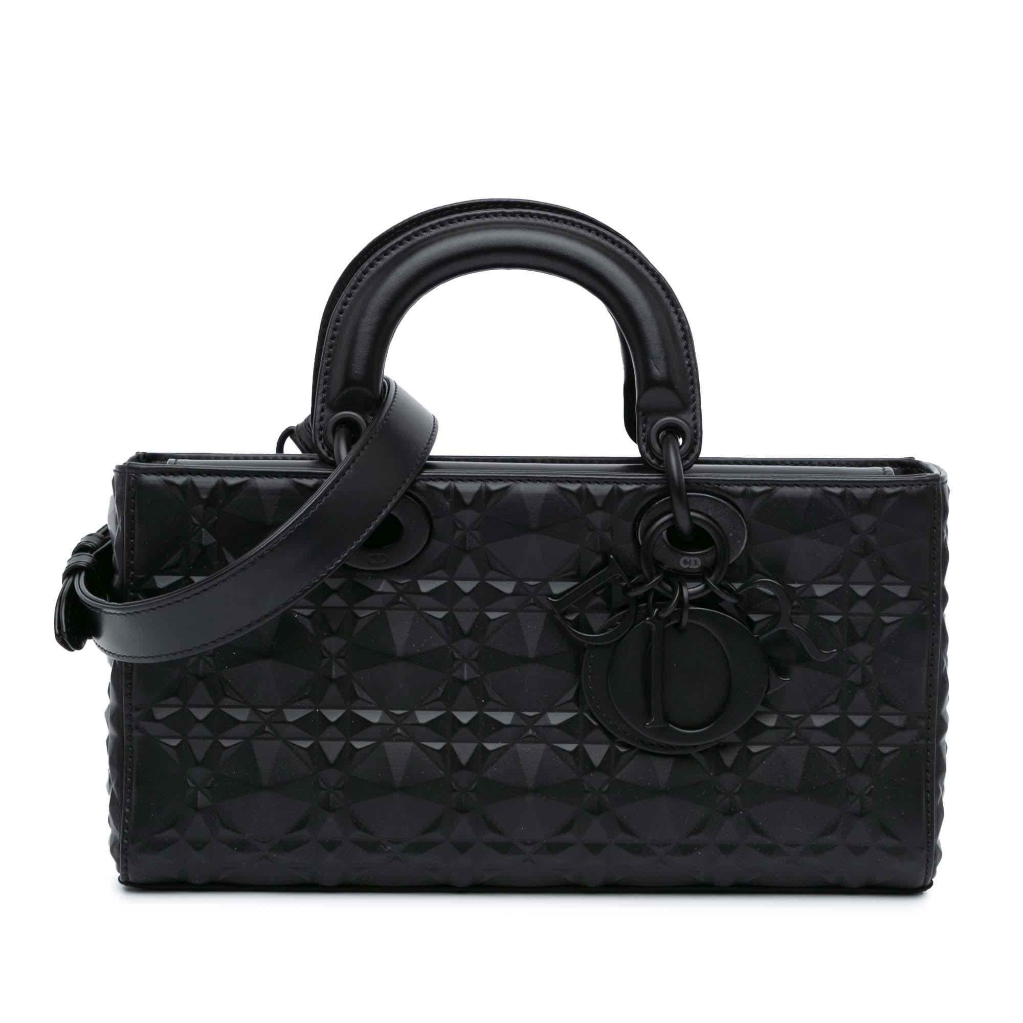 Dior Medium Calfskin Cannage Diamond Lady D Joy (SHG-0FjalQ)