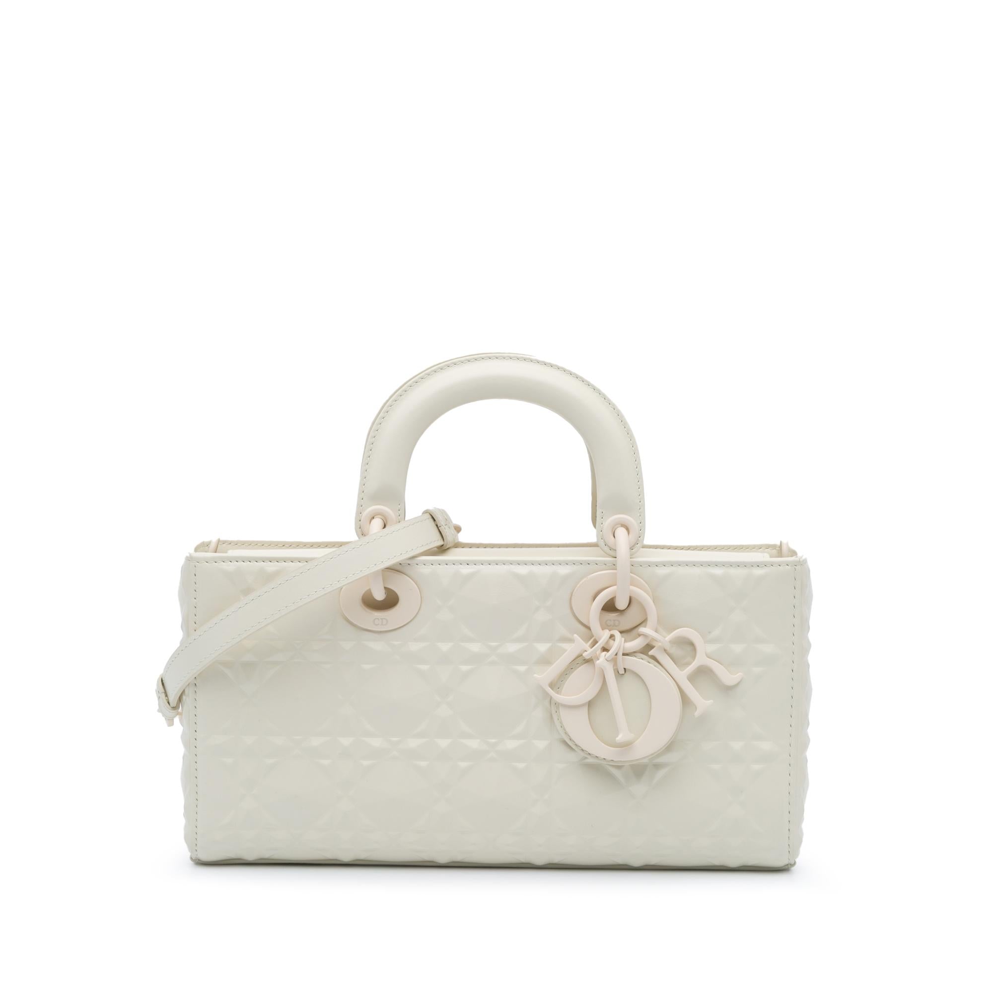 Dior Medium Calfskin Cannage Diamond Lady D Joy