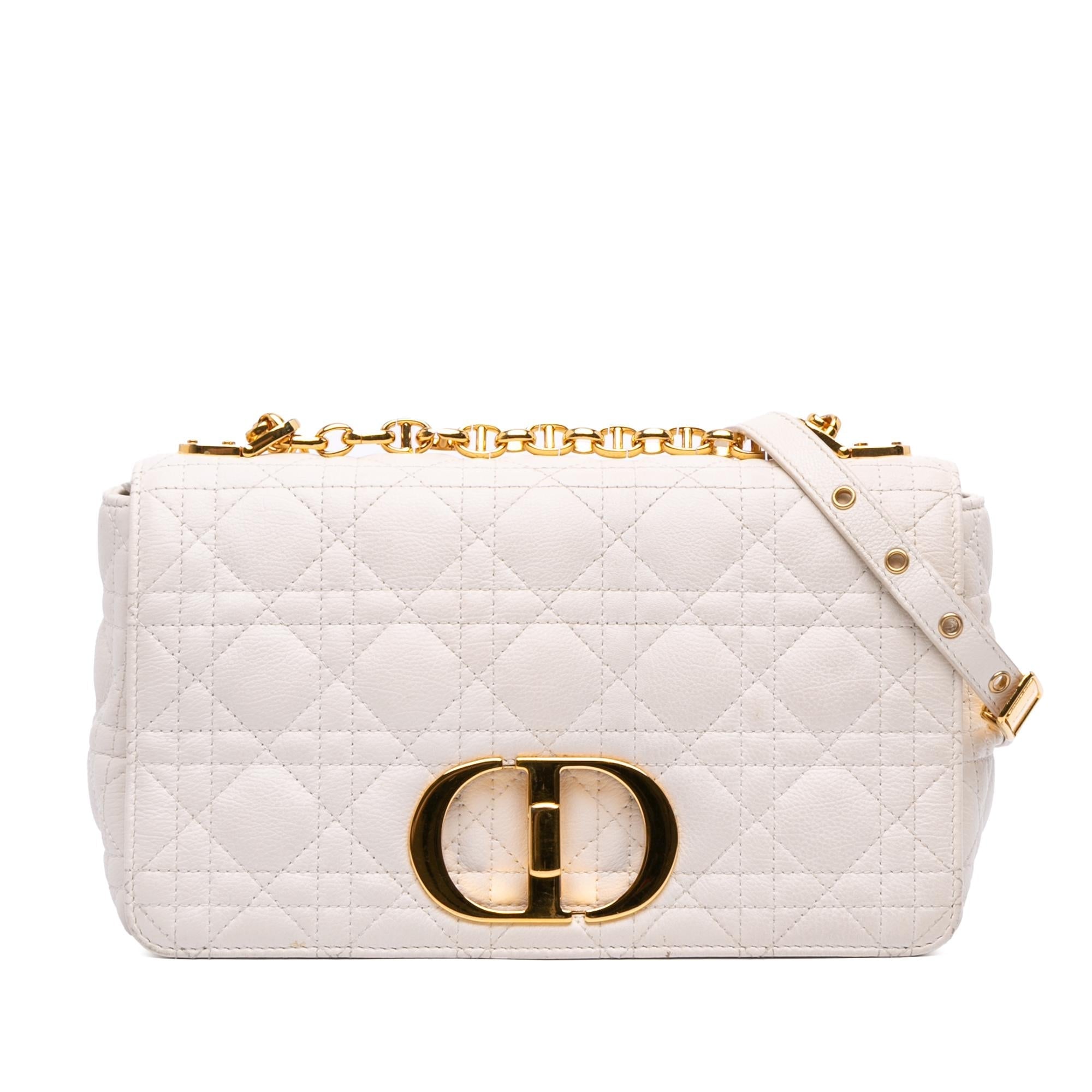 Dior Medium Calfskin Cannage Supple Caro Bag
