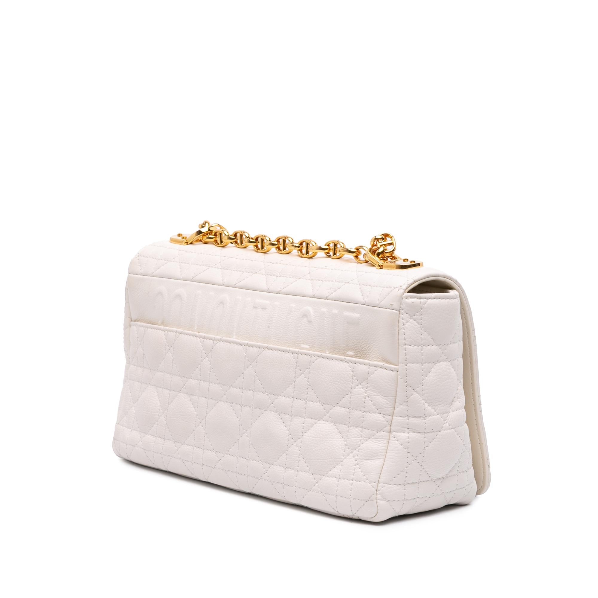Dior Medium Calfskin Cannage Supple Caro Bag