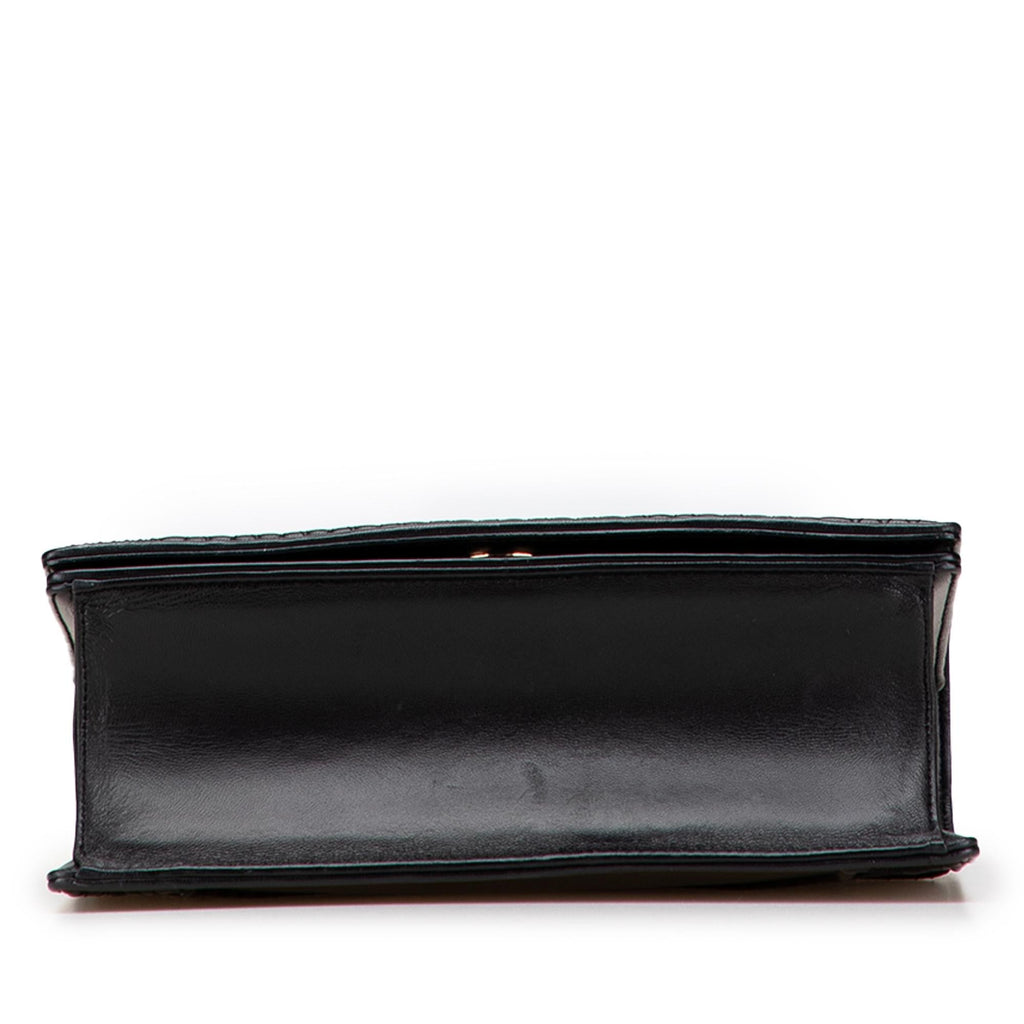 Dior Medium Calfskin Crystal Embroidered Diorama Flap