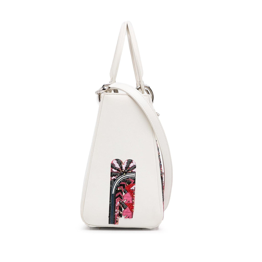 Dior Medium Calfskin Sequin Embellished Lady Dior (SHG-T5mrS0)