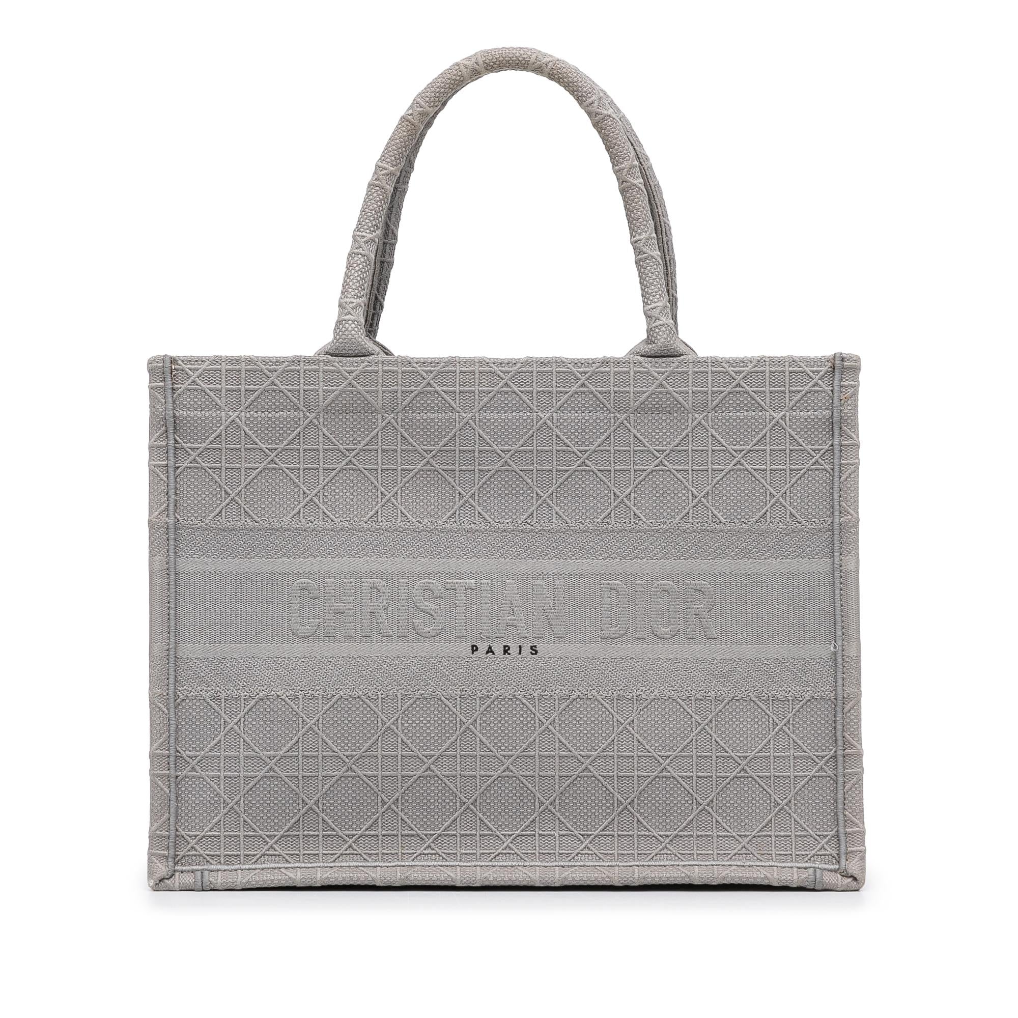 Dior Medium Cannage Embroidered Book Tote (SHG-8YiPXv)