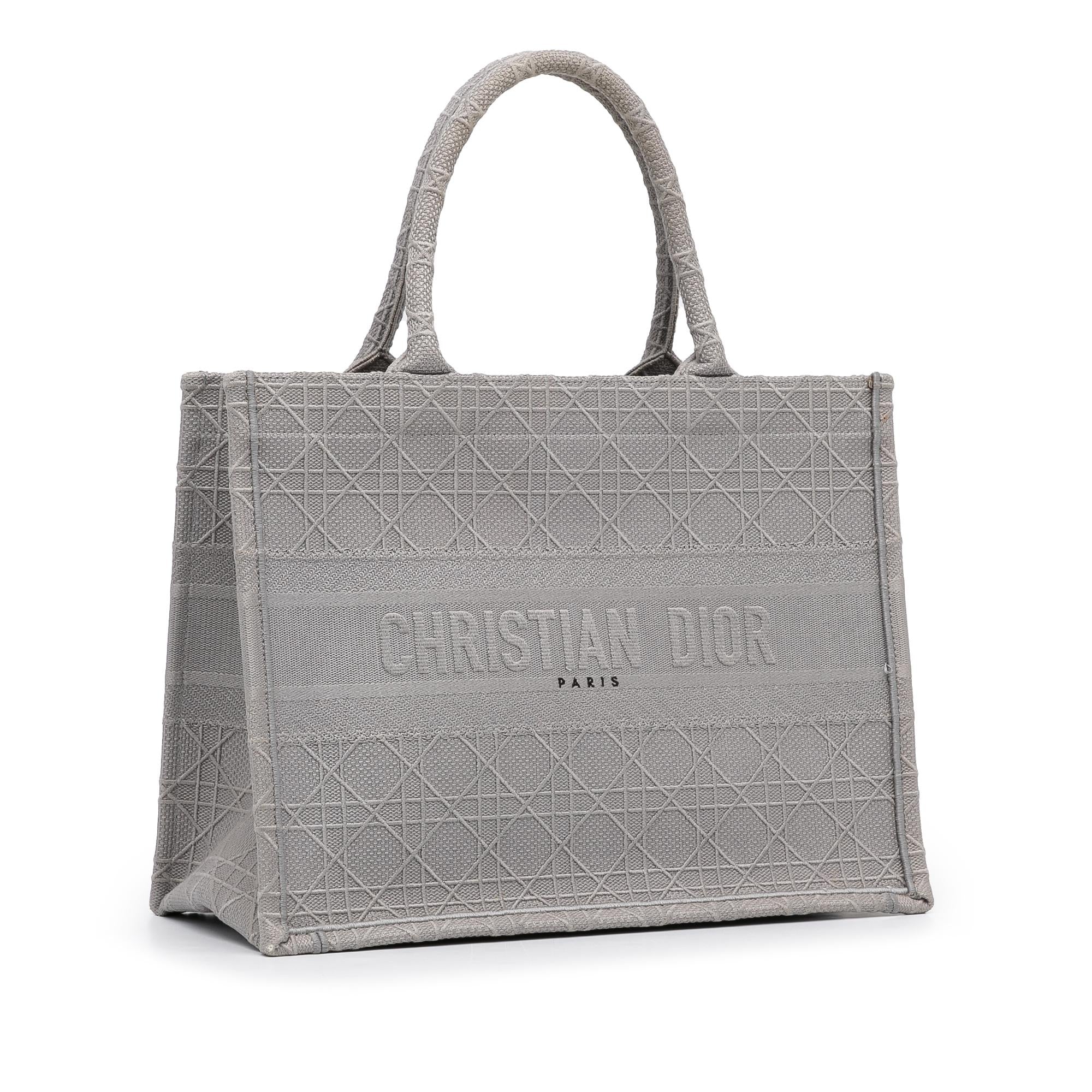 Dior Medium Cannage Embroidered Book Tote (SHG-8YiPXv)