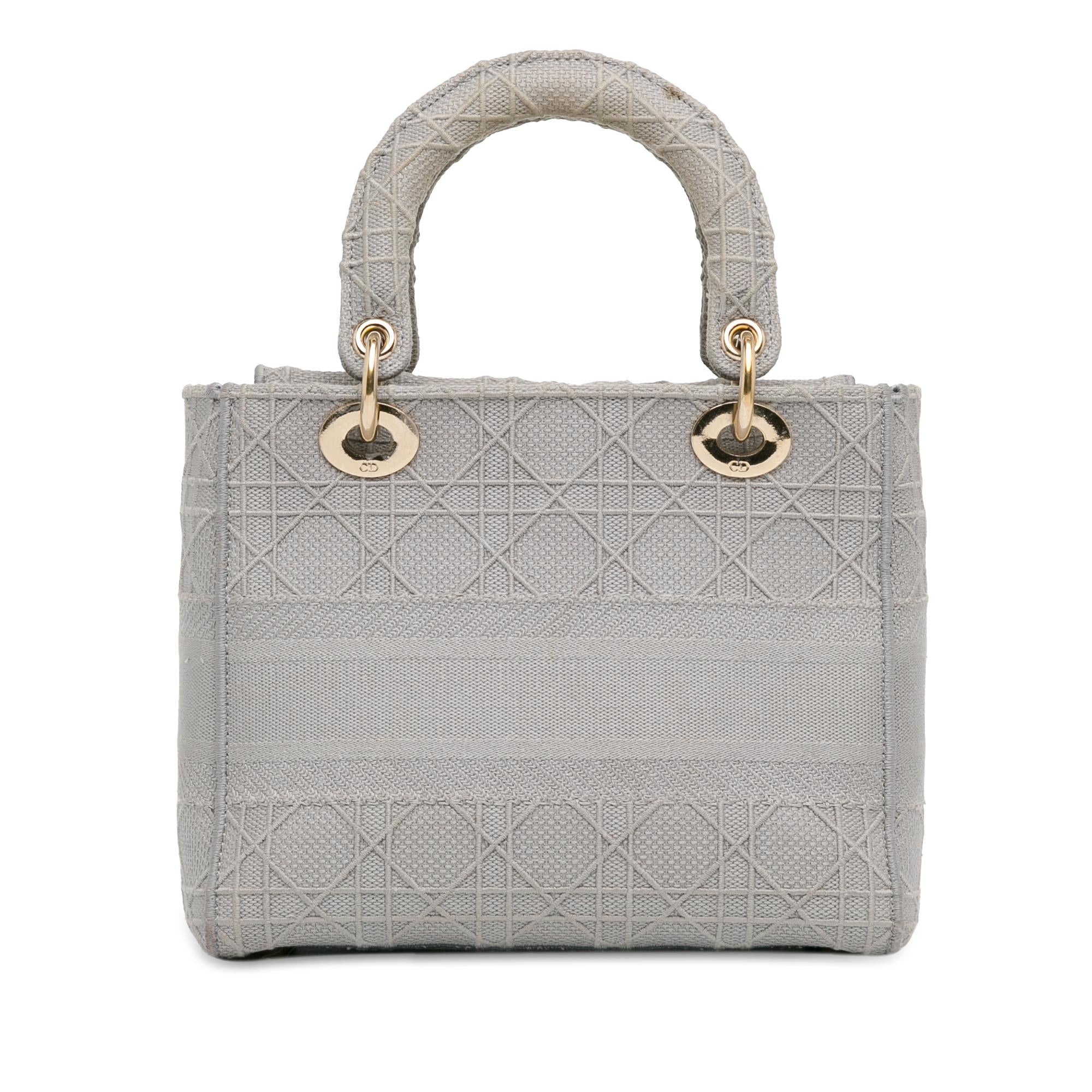 Dior Medium Canvas Cannage Lady D Lite