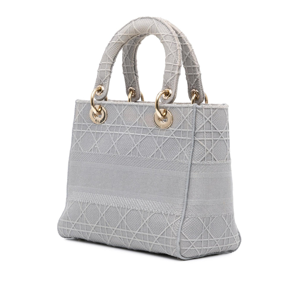 Dior Medium Canvas Cannage Lady D Lite