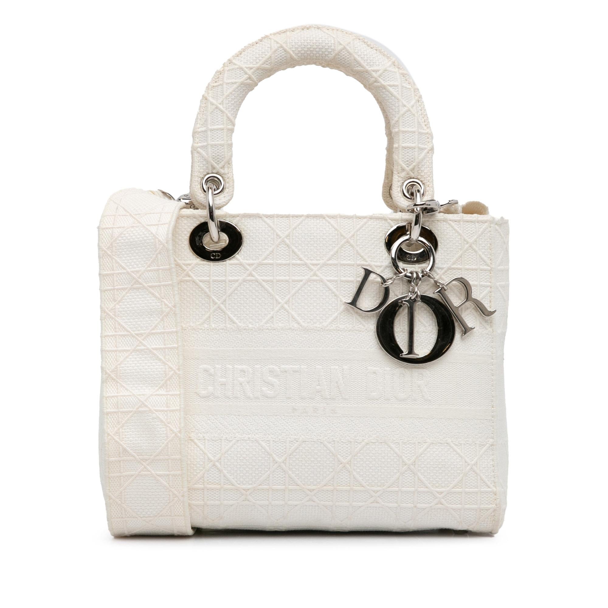 Dior Medium Canvas Cannage Lady D Lite