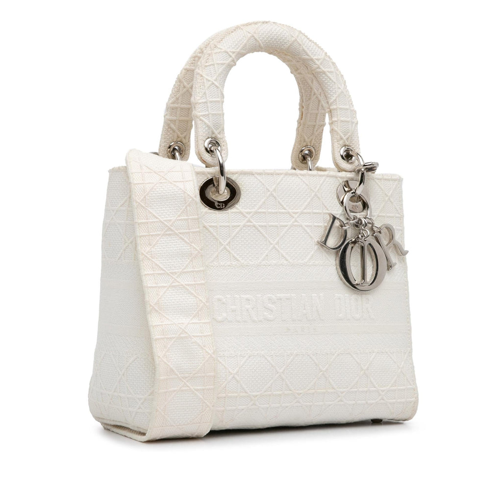 Dior Medium Canvas Cannage Lady D Lite