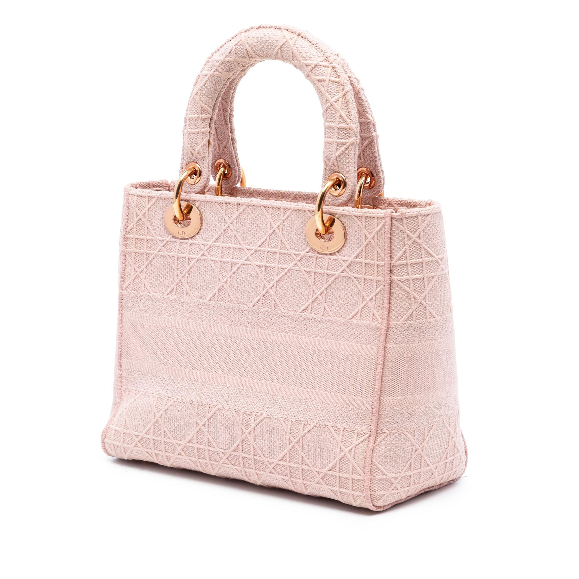 Dior Medium Canvas Cannage Lady D Lite