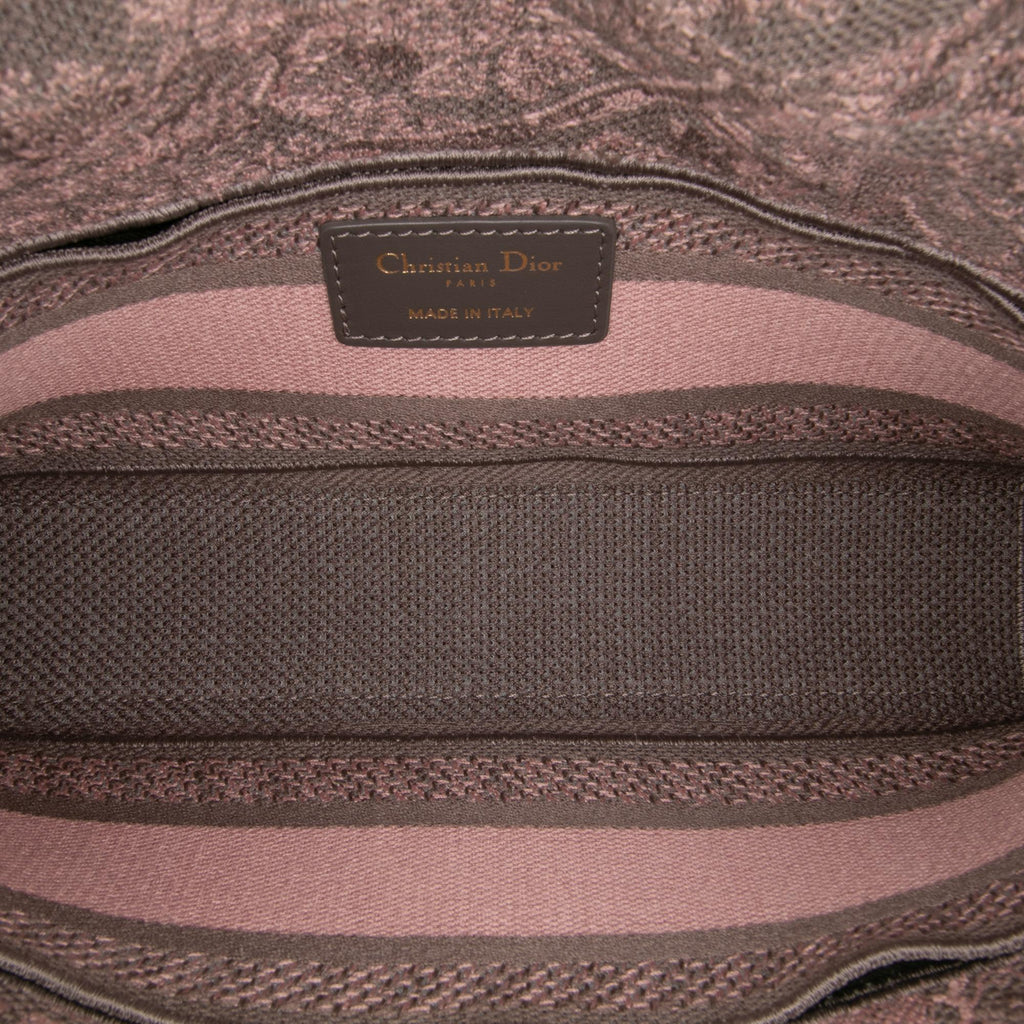 Dior Medium Canvas Embroidered Toile De Jouy Lady D Joy Satchel