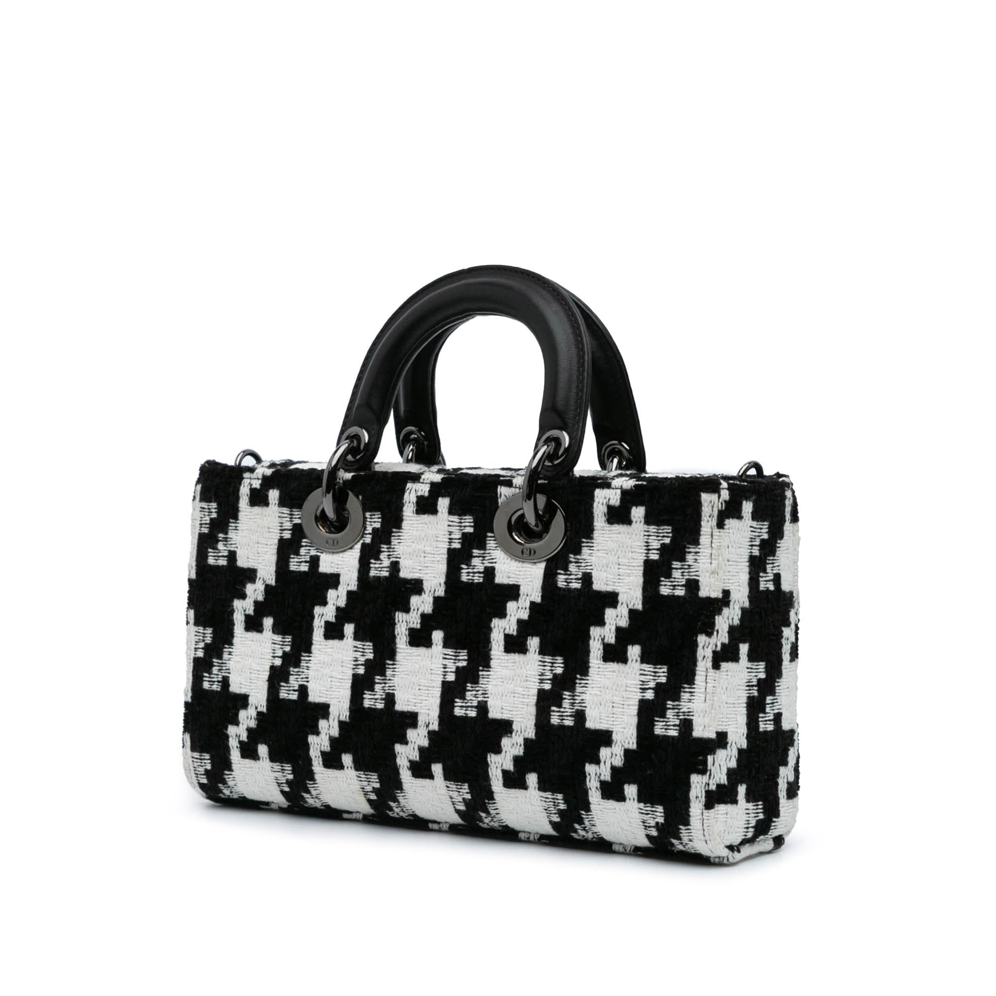 Dior Medium Canvas Macro Houndstooth Lady D Joy