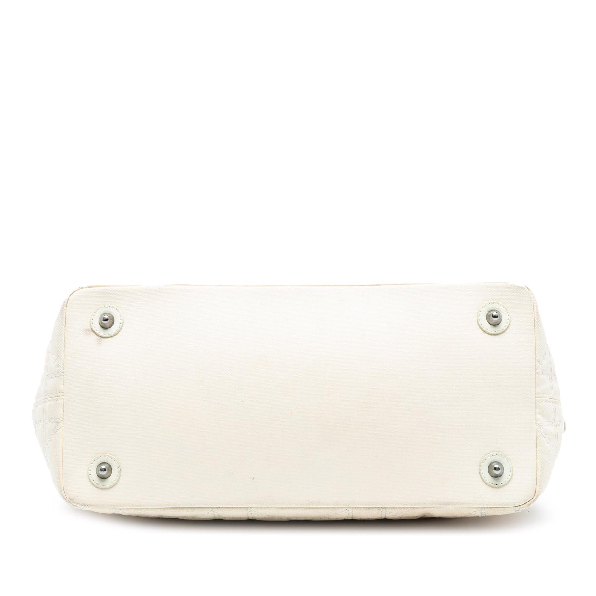 Dior Medium Coated Canvas Cannage Panarea Tote