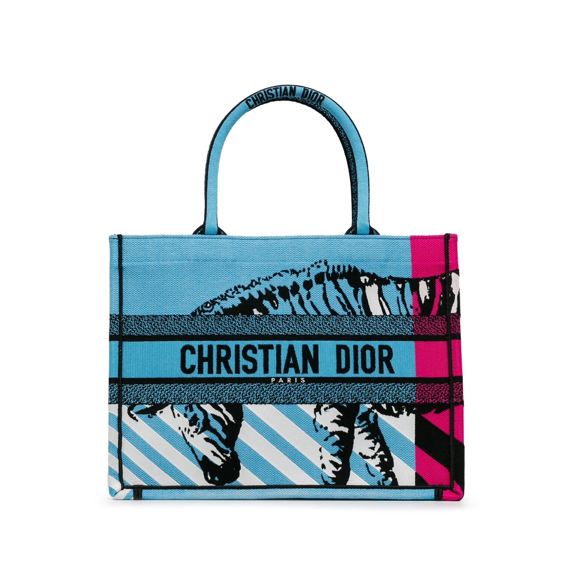 Dior Medium D-Jungle Pop Book Tote (SHG-O5xlBk)