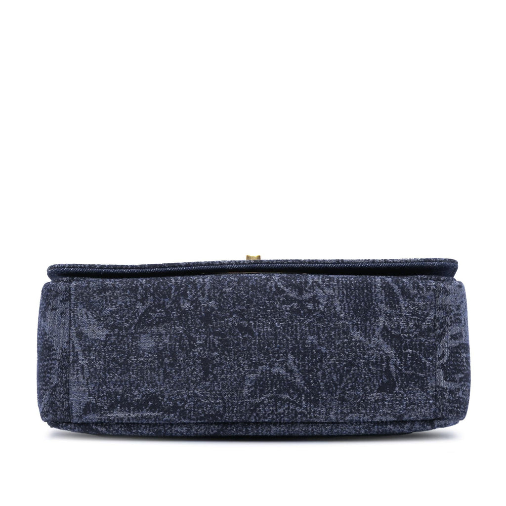 Dior Medium Denim Floral Caro Bag