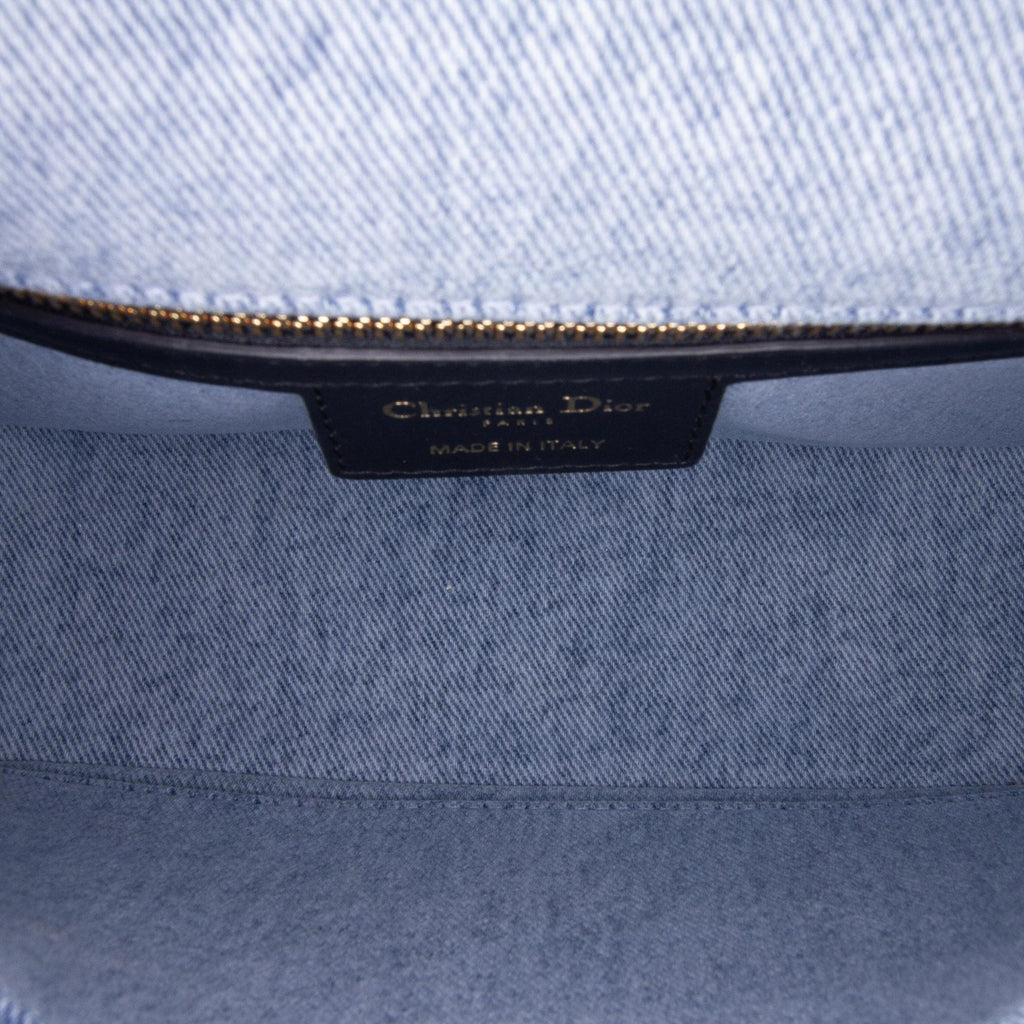 Dior Medium Denim Macrocannage Caro Bag
