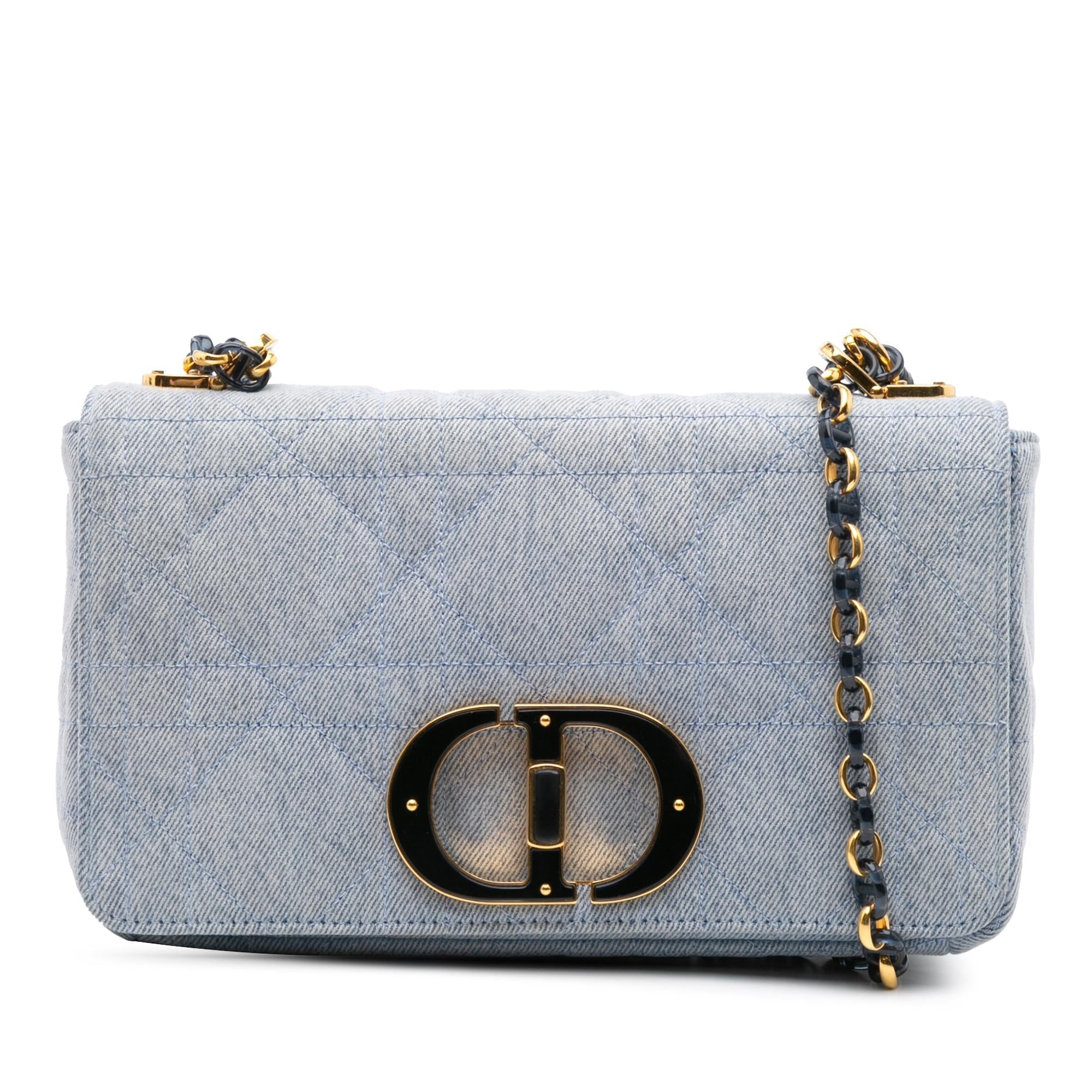 Dior Medium Denim Macrocannage Caro Bag