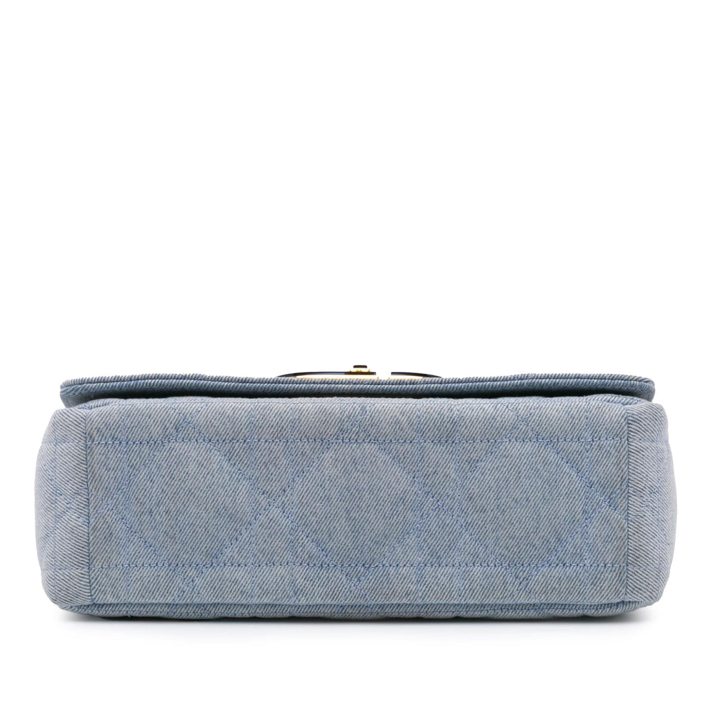 Dior Medium Denim Macrocannage Caro Bag