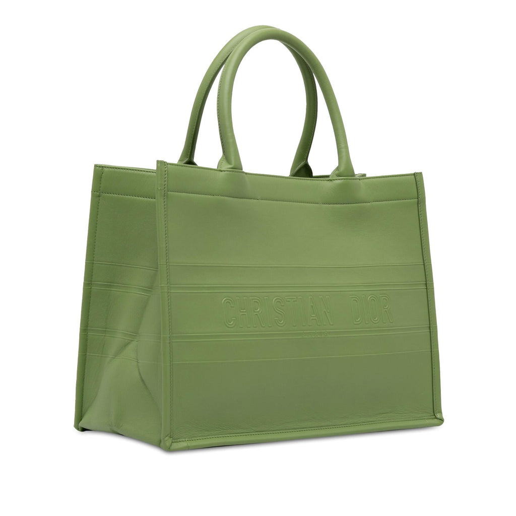 Dior Medium Embossed Leather Book Tote (SHG-Uy5Gn9)